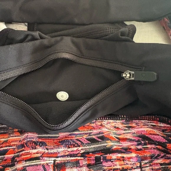 Lululemon Athletica Black and Colorful Patterned Shorts - Picture 3 of 4